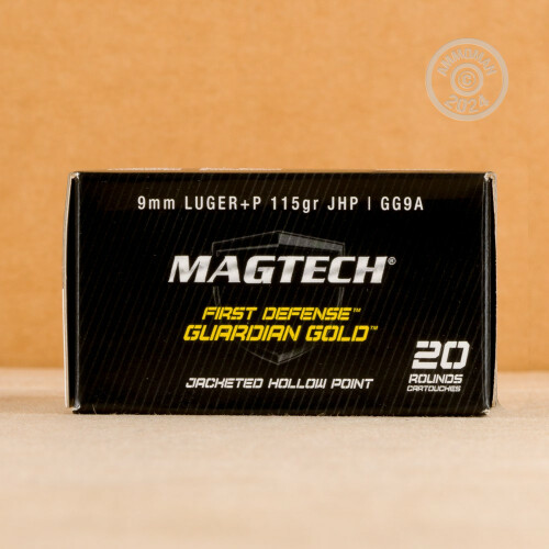 9mm Luger P Ammo 20 Rounds Of Magtech Guardian Gold 115 Grain JHP At