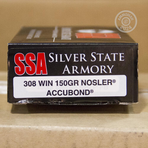 Winchester Ammo Rounds Of Silver State Armory Nosler Accubond