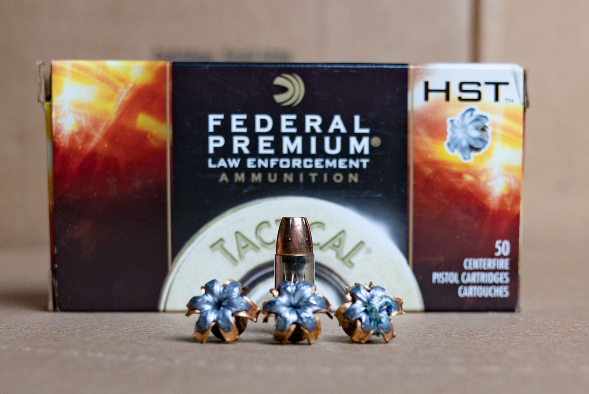 expanded Federal HST 9mm ammo