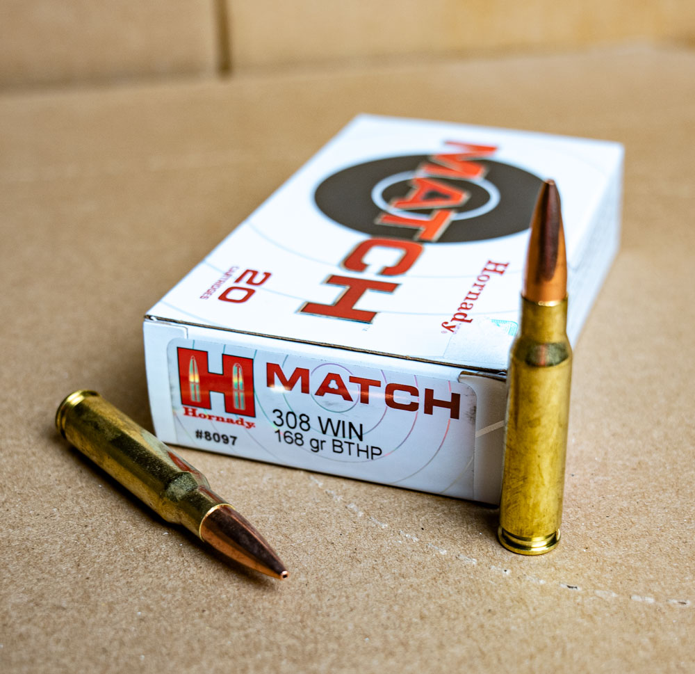 Box of Hornady Match .308 ammo