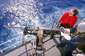 NAVY firing 50 BMG ammunition