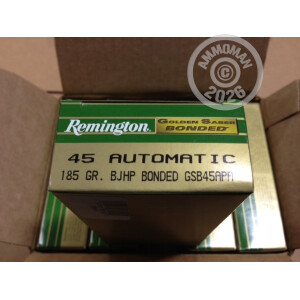 Photo of .45 Automatic JHP ammo by Remington for sale at AmmoMan.com.