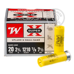 Image of 20 GAUGE WINCHESTER SUPER-X 2-3/4" 7/8 OZ. #7.5 SHOT (250 ROUNDS)