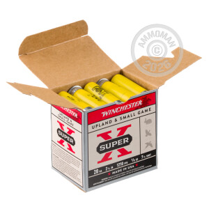 Image of the 20 GAUGE WINCHESTER SUPER-X 2-3/4" 7/8 OZ. #7.5 SHOT (250 ROUNDS) available at AmmoMan.com.