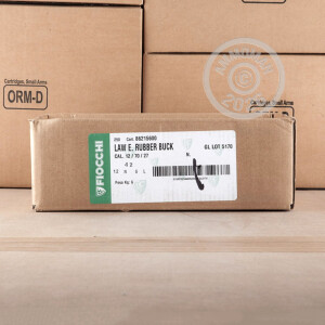 Image of the 12 GAUGE FIOCCHI LE 2-3/4" RUBBER BUCKSHOT (25 SHELLS) available at AmmoMan.com.