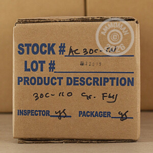 Photo detailing the 30 CARBINE ARMSCOR USA 110 GRAIN FMJ (50 ROUNDS) for sale at AmmoMan.com.