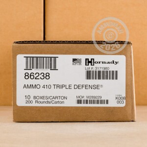 Image of 410 BORE HORNADY CRITICAL DEFENSE 2-1/2" 235 GRAIN TRIPLE DEFENSE (200 ROUNDS)