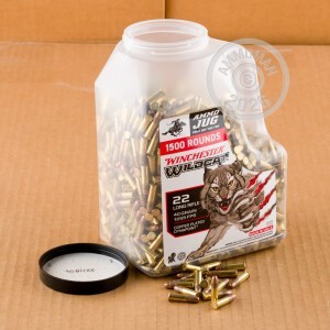  .22 Long Rifle ammo with copper plated hollow point bullets for sale at AmmoMan.com.