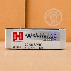 Image of 30-06 SPRINGFIELD HORNADY AMERICAN WHITETAIL TIPPED 165 GRAIN SST (20 ROUNDS)