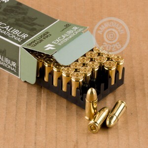 A photo of a box of STV ammo in 9mm Luger.