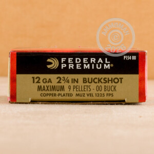 Photograph of Federal 12 Gauge #00 Buck for sale at AmmoMan.com
