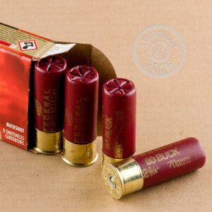  #00 Buck shotgun rounds for sale at AmmoMan.com - 5 rounds.