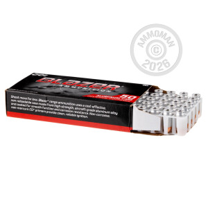 Photograph showing detail of 380 AUTOMATIC BLAZER 95 GRAIN TMJ (50 ROUNDS)