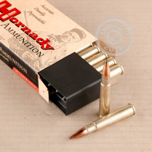 Photo detailing the 303 BRITISH HORNADY INTERLOCK 150 GRAIN SP (20 ROUNDS) for sale at AmmoMan.com.