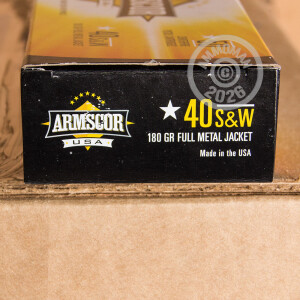 Image of .40 Smith & Wesson pistol ammunition at AmmoMan.com.