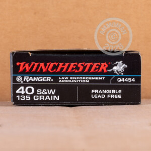 Image of the 40 S&W WINCHESTER RANGER 135 GRAIN FRANGIBLE (500 ROUNDS) available at AmmoMan.com.