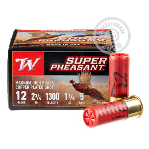 Image of 12 GAUGE WINCHESTER SUPER PHEASANT 2-3/4" 1-3/8 OZ. #5 SHOT (25 ROUNDS)