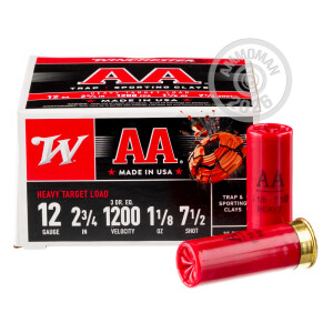 Image of 12 GAUGE #7-1/2 WINCHESTER AA  1-1/8 OZ 2-3/4" (25 ROUNDS)