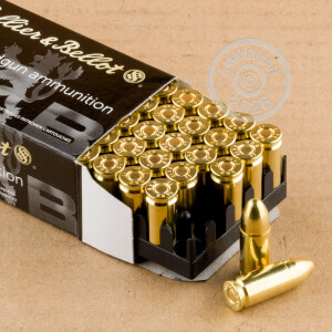 Image of the 9MM LUGER SELLIER & BELLOT 124 GRAIN FMJ (1000 ROUNDS) available at AmmoMan.com.