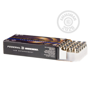 Image of the 45 ACP FEDERAL PREMIUM LAW ENFORCEMENT 230 GRAIN HST JHP (1000 ROUNDS) available at AmmoMan.com.