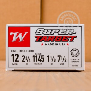 Image of 12 GAUGE WINCHESTER SUPER TARGET 2-3/4" #7.5 (250 ROUNDS)