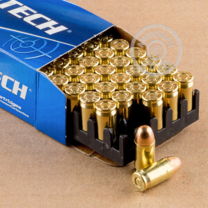 Photograph showing detail of 380 ACP MAGTECH 95 GRAIN FMC (50 ROUNDS)