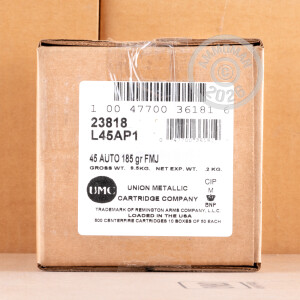 An image of .45 Automatic ammo made by Remington at AmmoMan.com.