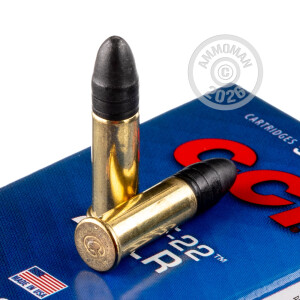 Photograph showing detail of 22 LR CCI QUIET 40 GRAIN LRN (50 ROUNDS)