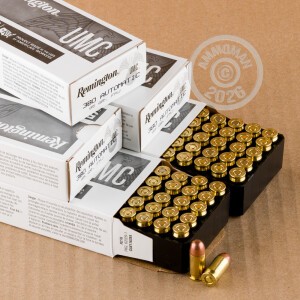 Image of the 380 ACP REMINGTON UMC 95 GRAIN FMJ (1000 ROUNDS) available at AmmoMan.com.
