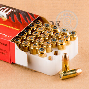 Image of 9mm Luger pistol ammunition at AmmoMan.com.
