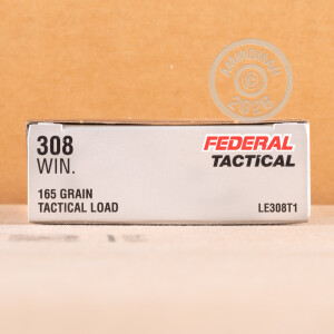 Image of 308 WIN FEDERAL LE TACTICAL 165 GRAIN BONDED SP (200 ROUNDS)