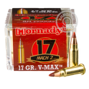 Image of the 17 HM2 HORNADY VARMINT EXPRESS 17 GRAIN V-MAX (500 ROUNDS) available at AmmoMan.com.
