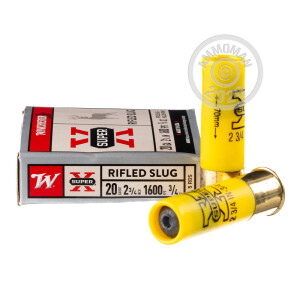 Image of 20 GAUGE WINCHESTER SUPER-X 2-3/4" HP RIFLED SLUG (5 ROUNDS)