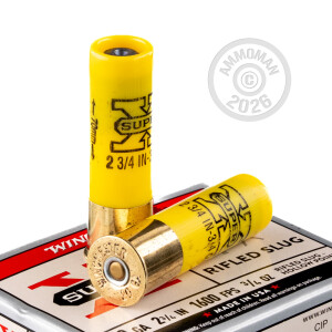 Photograph showing detail of 20 GAUGE WINCHESTER SUPER-X 2-3/4" HP RIFLED SLUG (5 ROUNDS)