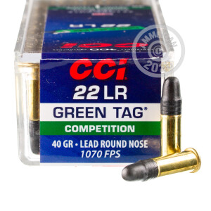 Image of .22 LR CCI GREEN TAG 40 GRAIN LRN (100 ROUNDS)