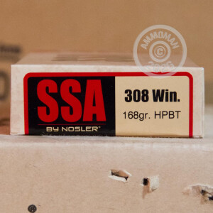 Photo detailing the .308 WIN SILVER STATE ARMORY 168 GRAIN SIERRA OTM (20 ROUNDS) for sale at AmmoMan.com.