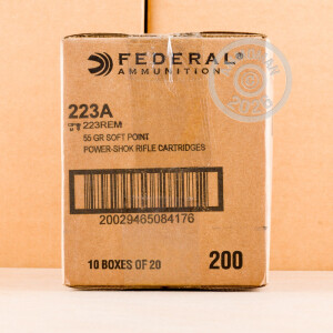 Image detailing the brass case on the Federal ammunition.