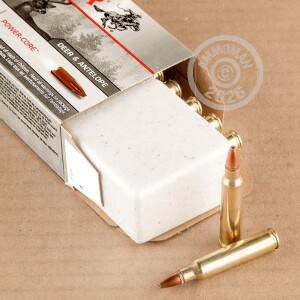 Photo detailing the 223 REMINGTON WINCHESTER SUPER-X POWER CORE 95/5 64 GRAIN HP (20 ROUNDS) for sale at AmmoMan.com.