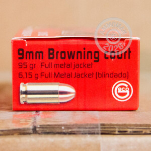 An image of .380 Auto ammo made by GECO at AmmoMan.com.