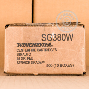 An image of .380 Auto ammo made by Winchester at AmmoMan.com.