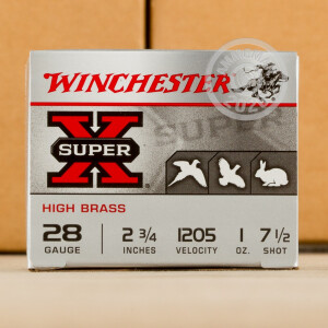Image of 28 GAUGE WINCHESTER SUPER-X  2-3/4" 1 OZ. #7.5 SHOT (250 ROUNDS)