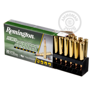 Photo detailing the 30-06 SPRINGFIELD REMINGTON 180 GRAIN SCIROCCO BONDED (200 ROUNDS) for sale at AmmoMan.com.