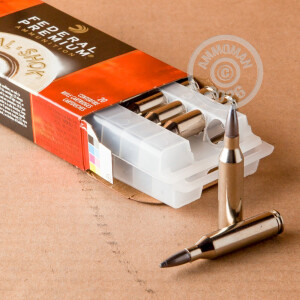 Photograph showing detail of 243 WIN FEDERAL VITAL-SHOK 100 GRAIN NOSLER PARTITION SP (20 ROUNDS)