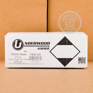 Photo of 10mm Hard Cast ammo by Underwood for sale at AmmoMan.com.