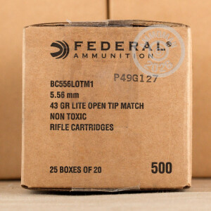 Image detailing the brass case on the Federal ammunition.