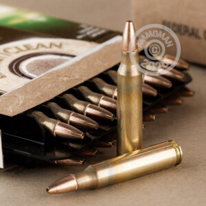 Image of Federal 5.56x45mm rifle ammunition.