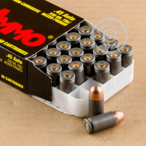 Photo of .45 Automatic FMJ ammo by Tula Cartridge Works for sale at AmmoMan.com.