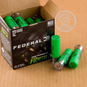 Image of 12 GAUGE FEDERAL ROB ROBERTS RAPTOR STEEL 3" 1-3/8 OZ. #4 STEEL SHOT (25 ROUNDS)