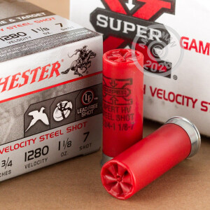 Image of 12 GAUGE WINCHESTER SUPER-X 2-3/4" #7 STEEL SHOT (250 ROUNDS)