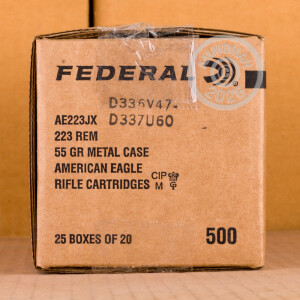 A photo of a box of Federal ammo in 223 Remington.